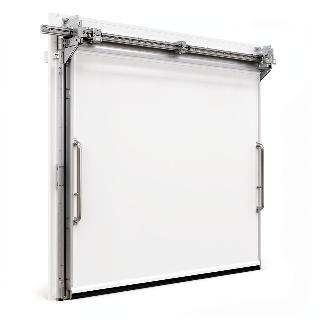 Porta de Correr Frigorífica para Câmara Fria 1,20x2,10m Painel Isotérmico 100mm